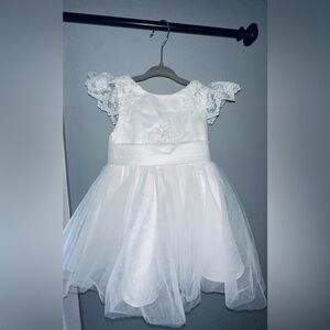 Flower Girl Dress w/ Detachable Satin Bow